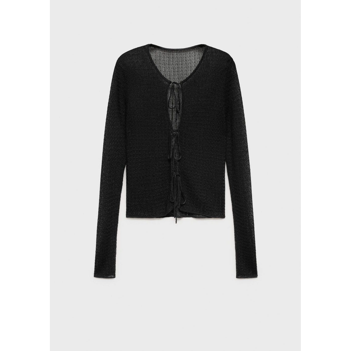 Cardigan Bow - Black