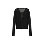 Cardigan Bow - Black