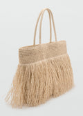 Sac Cabas Fibre Naturelle À Franges