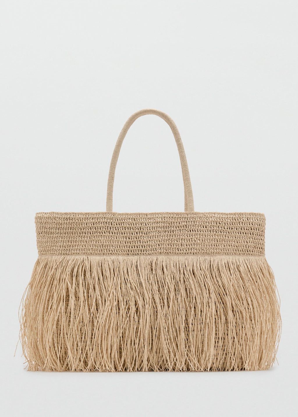 Sac Cabas Fibre Naturelle À Franges