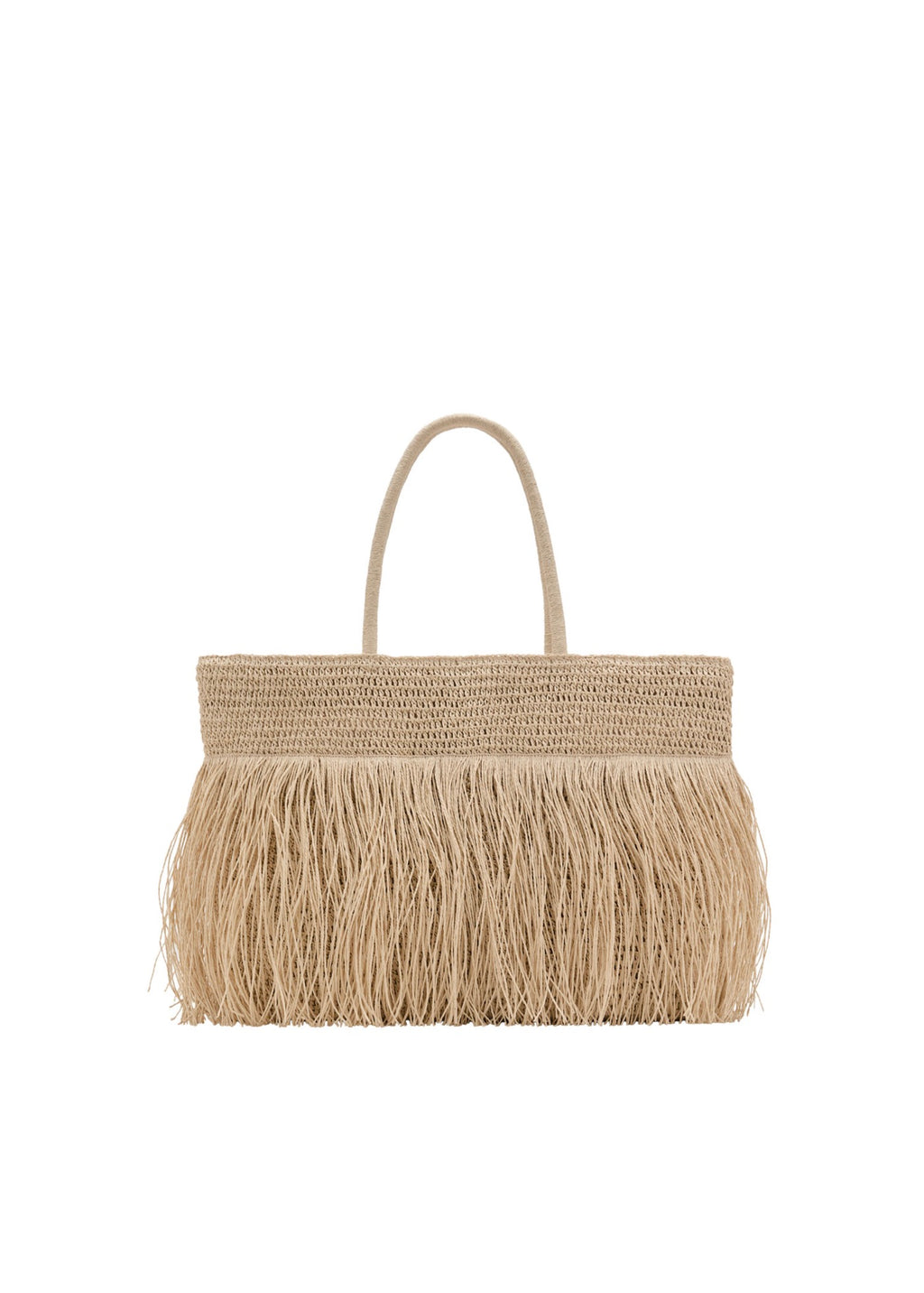 Sac Cabas Fibre Naturelle À Franges