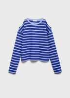 Camiseta Cutoutr Azul Eléctrico - Niña