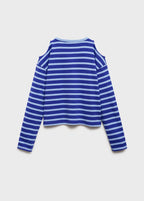 Camiseta Cutoutr Azul Eléctrico - Niña