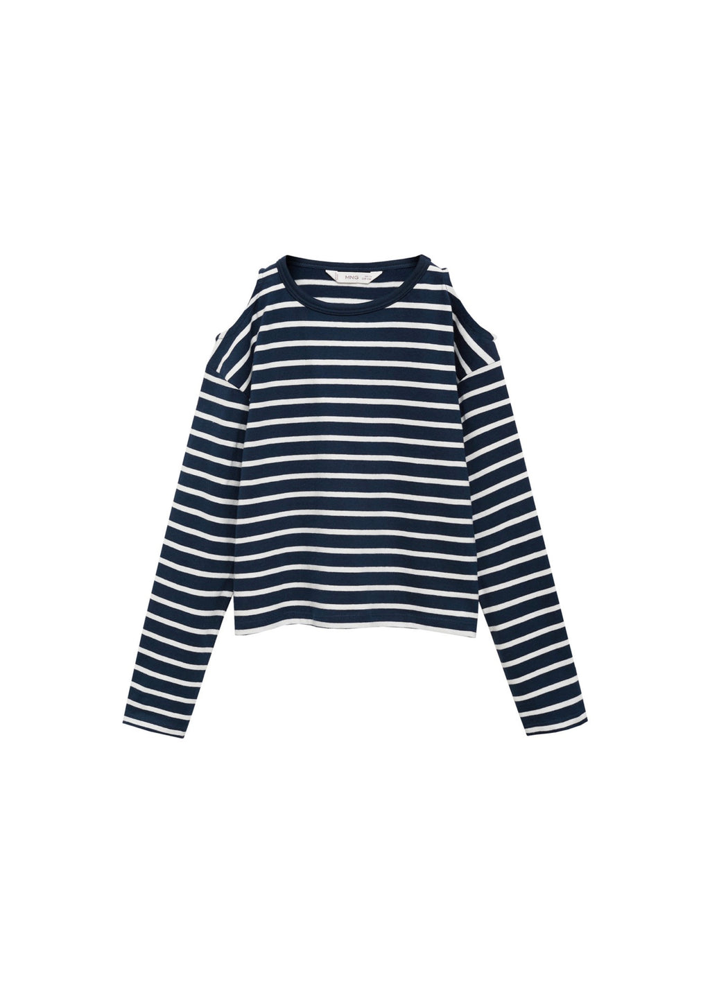 T-Shirt Cutoutr Bleu Marine - Fille