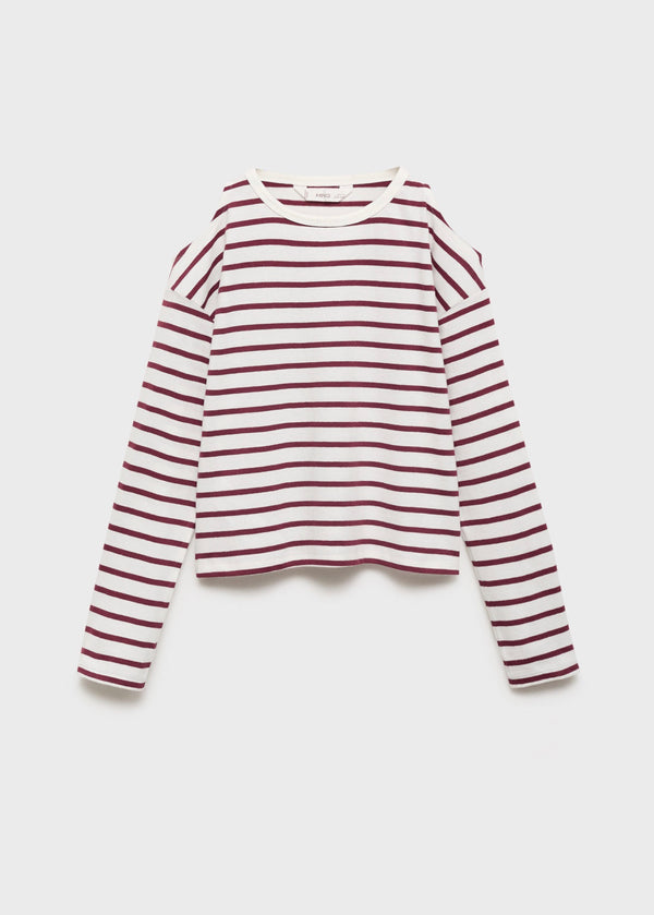 Camiseta Cutoutr Granate - Niña
