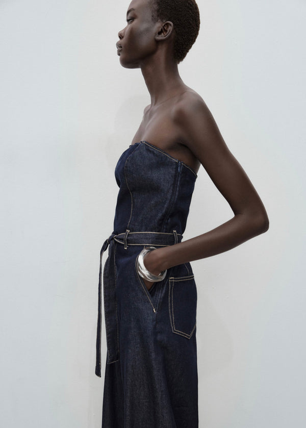 Combinaison Denim Bustier