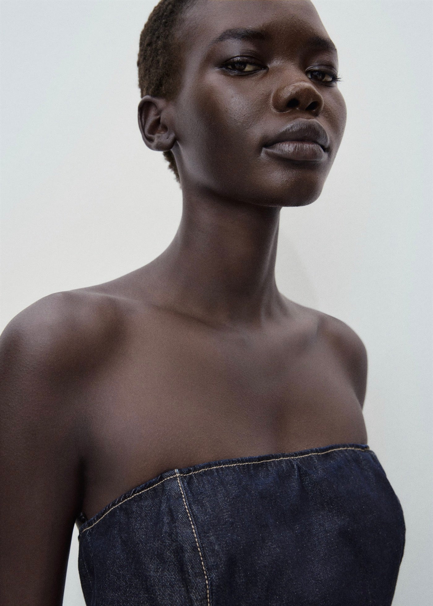 Combinaison Denim Bustier