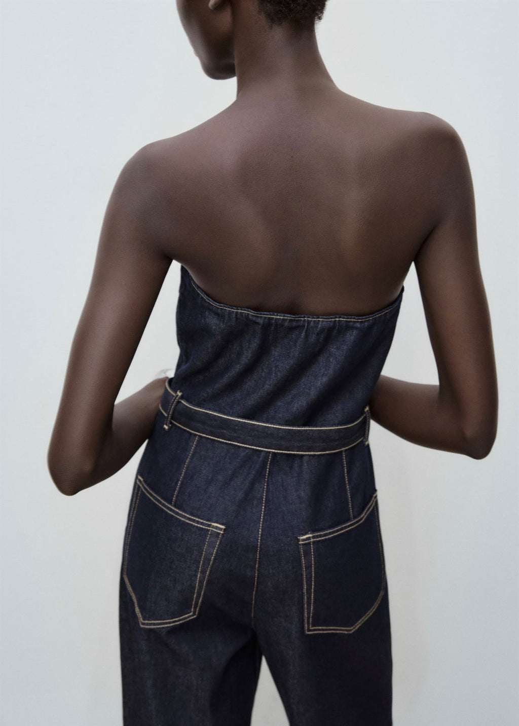 Combinaison Denim Bustier
