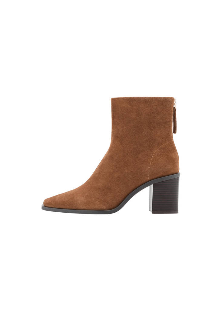 Bottines Suède Talon Bloc
