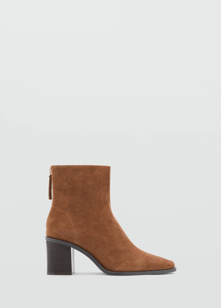 Bottines Suède Talon Bloc