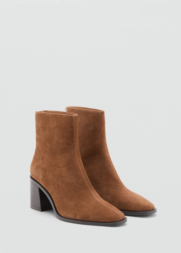 Bottines Suède Talon Bloc