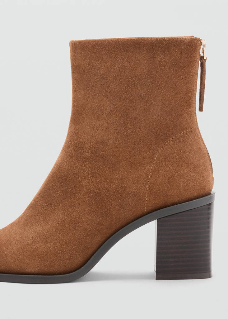 Bottines Suède Talon Bloc