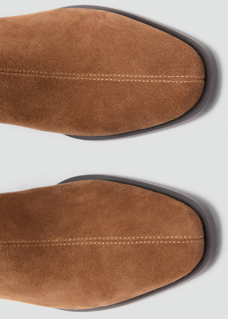 Bottines Suède Talon Bloc