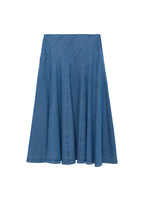 Jupe Midi Denim Coutures