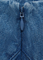 Jupe Midi Denim Coutures