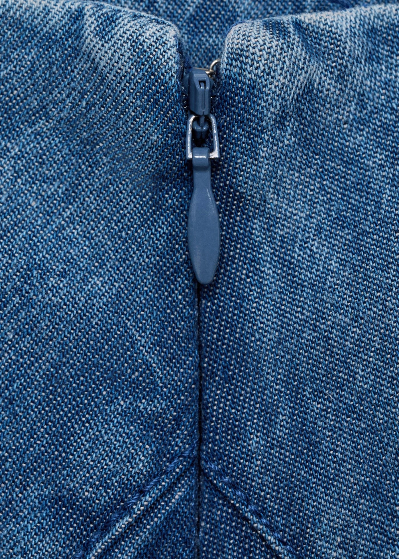 Jupe Midi Denim Coutures