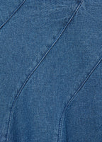 Jupe Midi Denim Coutures