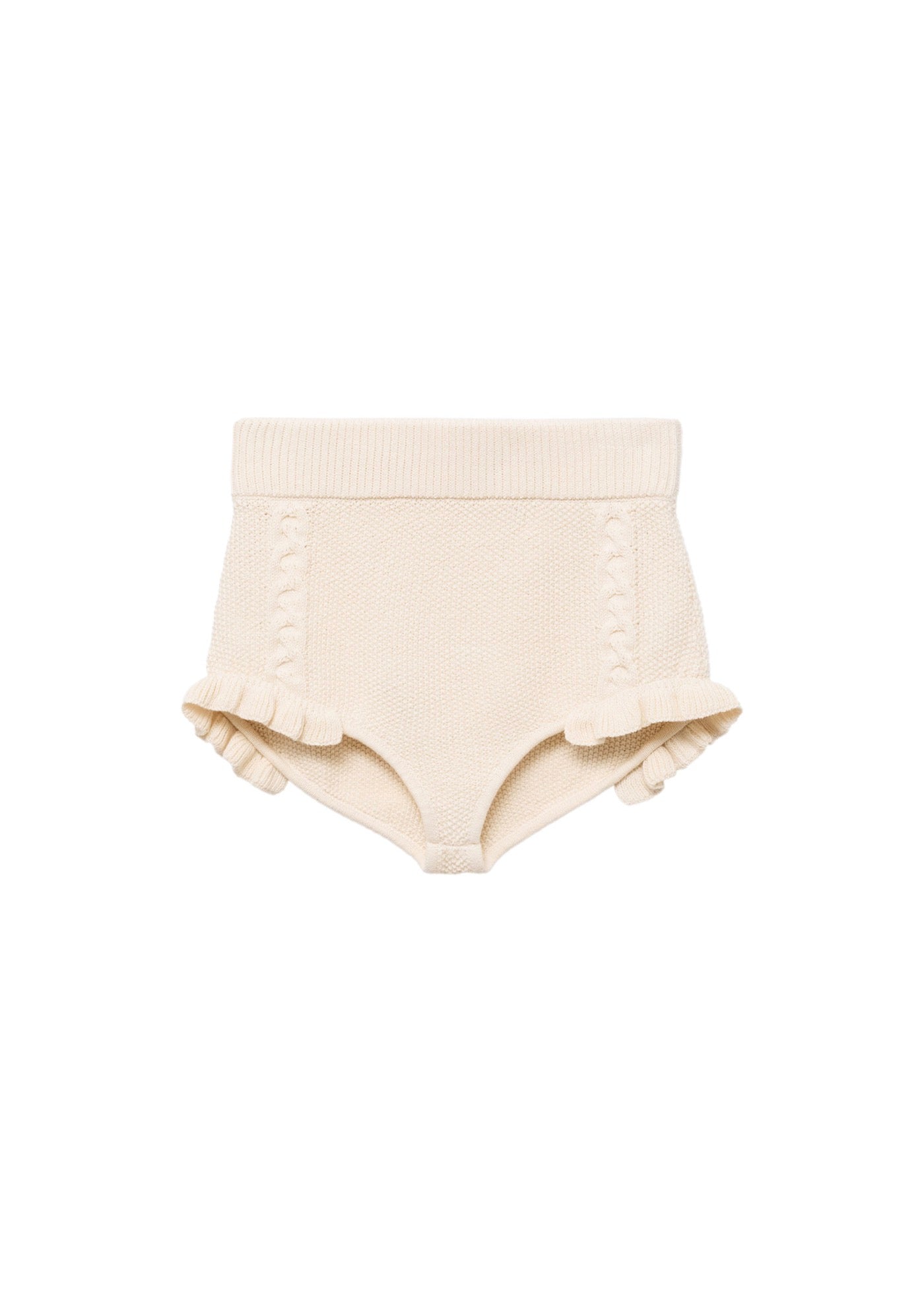 Mini Short En Maille À Volants