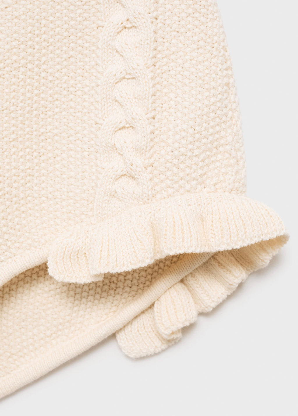 Mini Short En Maille À Volants
