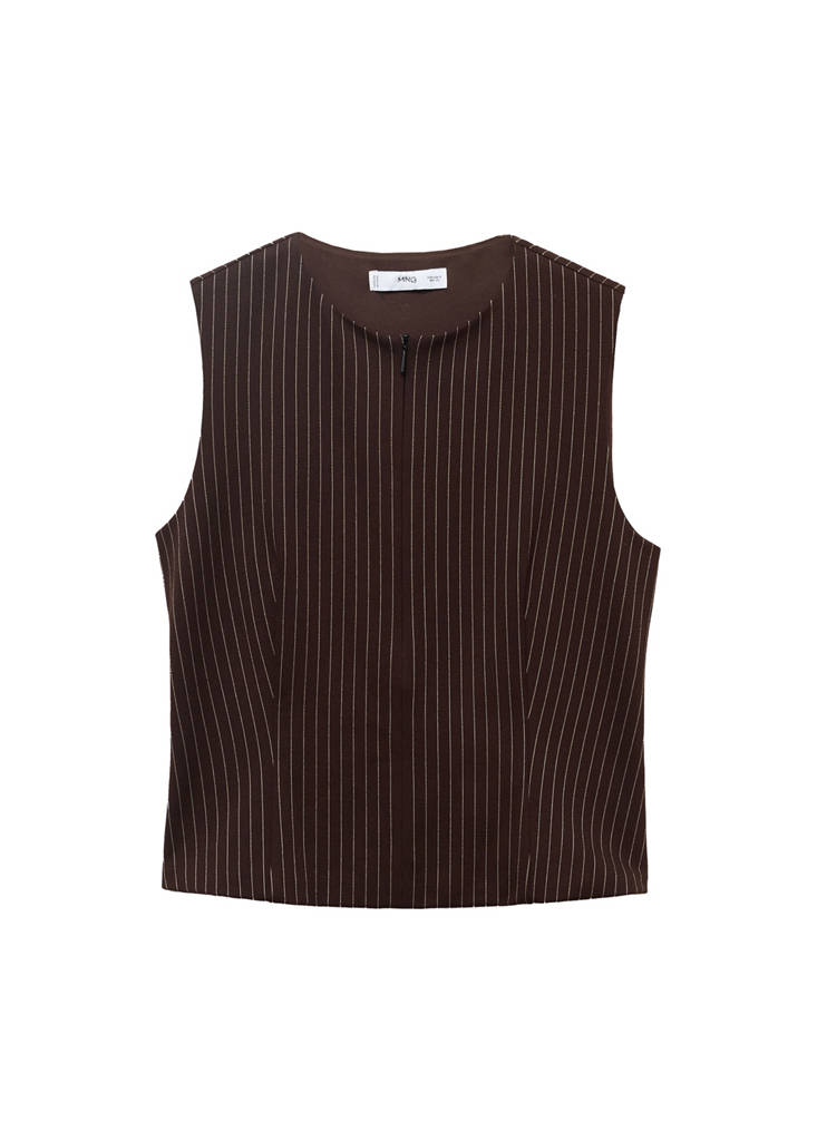 Top Cintré À Zip