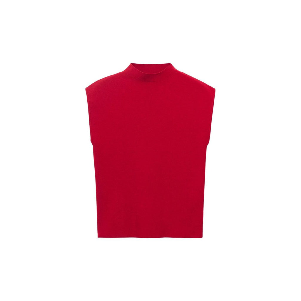 Top con dobladillo - Rojo