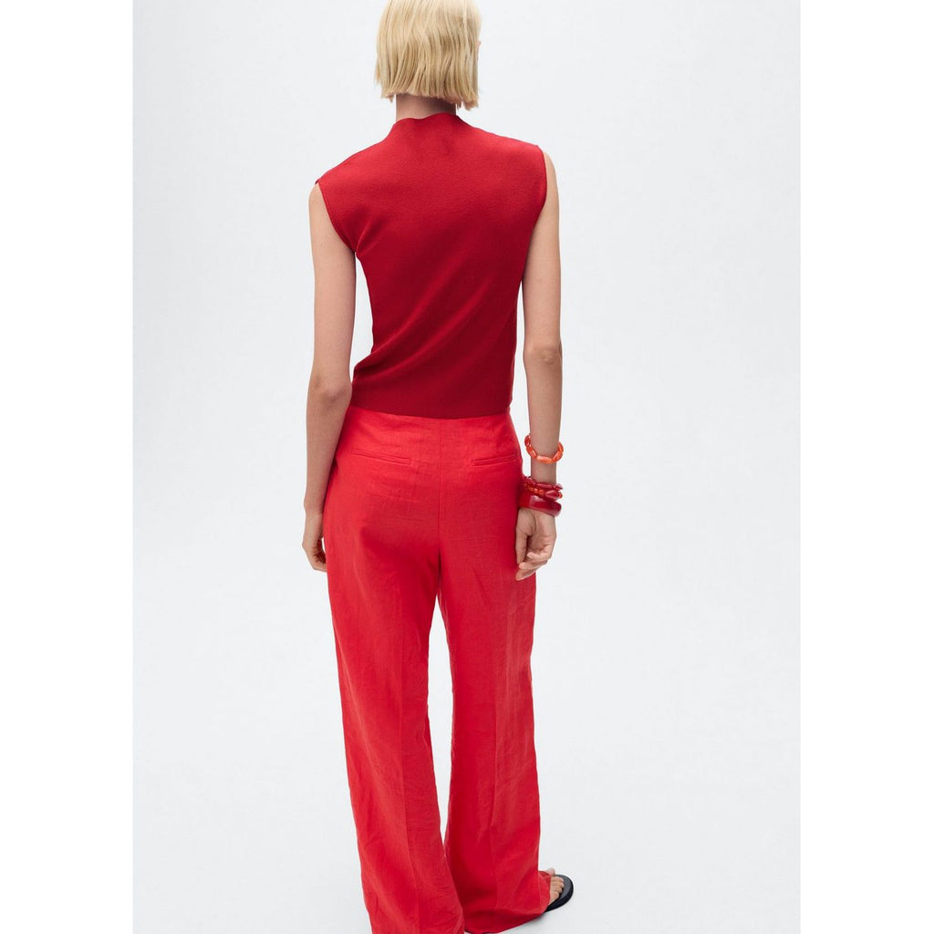 Top con dobladillo - Rojo