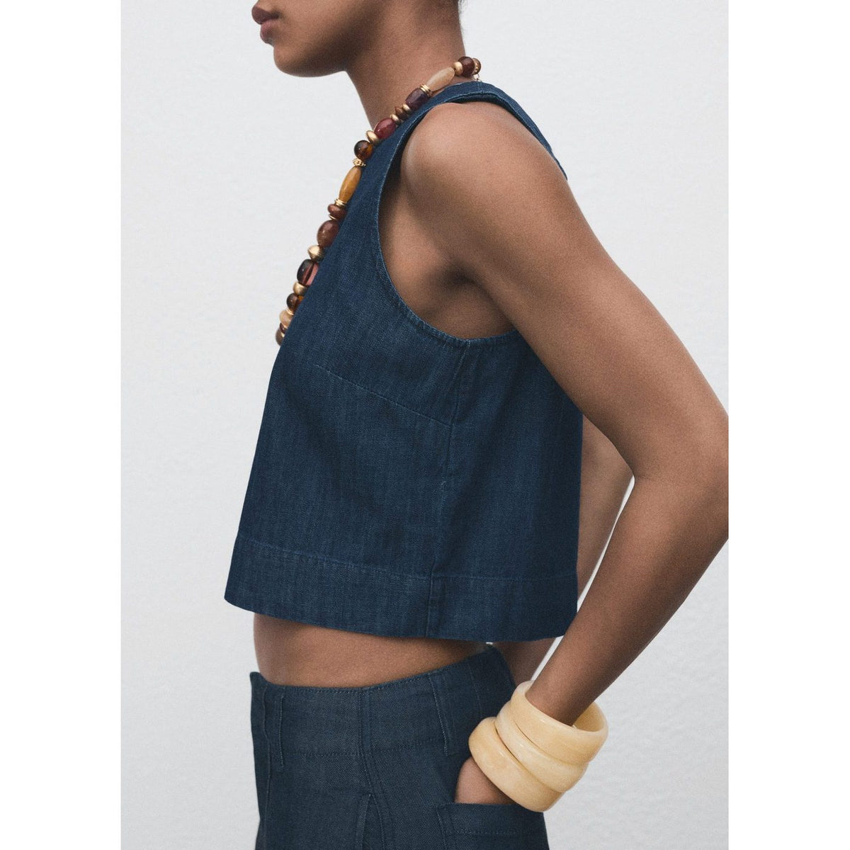Top Crop Denim
