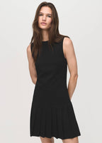 Robe À Plis Plats Ajustée