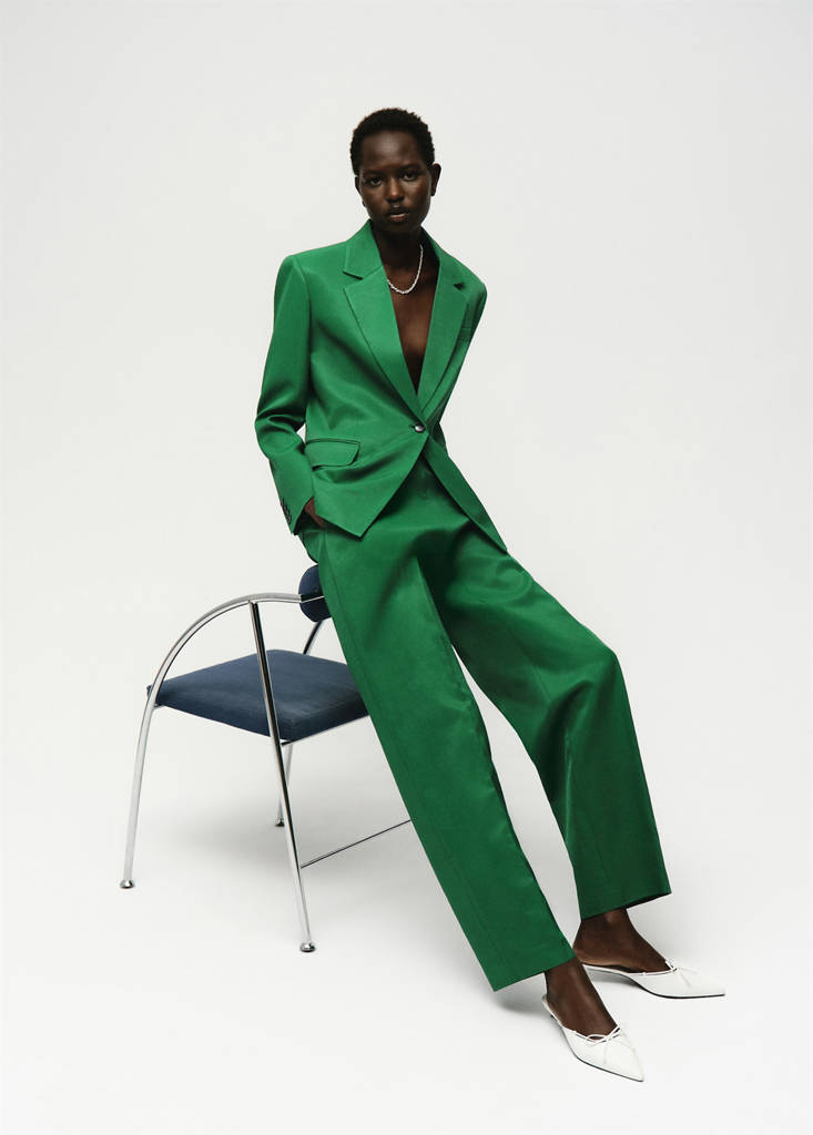 Linen Blend Suit Blazer