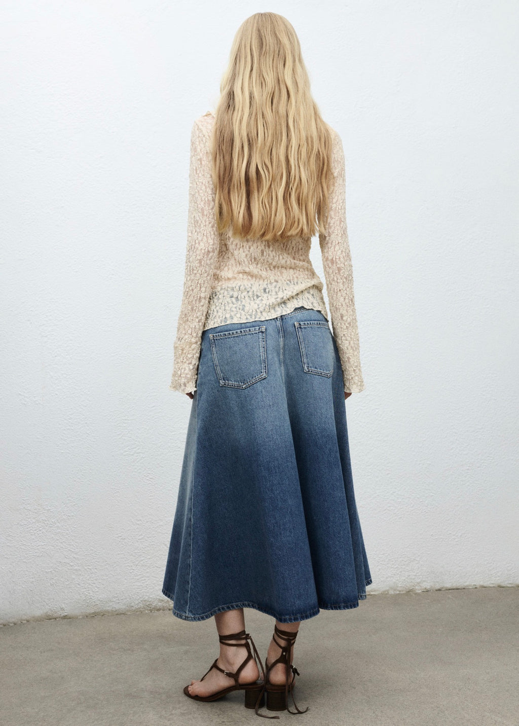 Jupe Midi En Jean