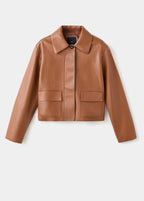 Veste Cuir Synthétique Poches