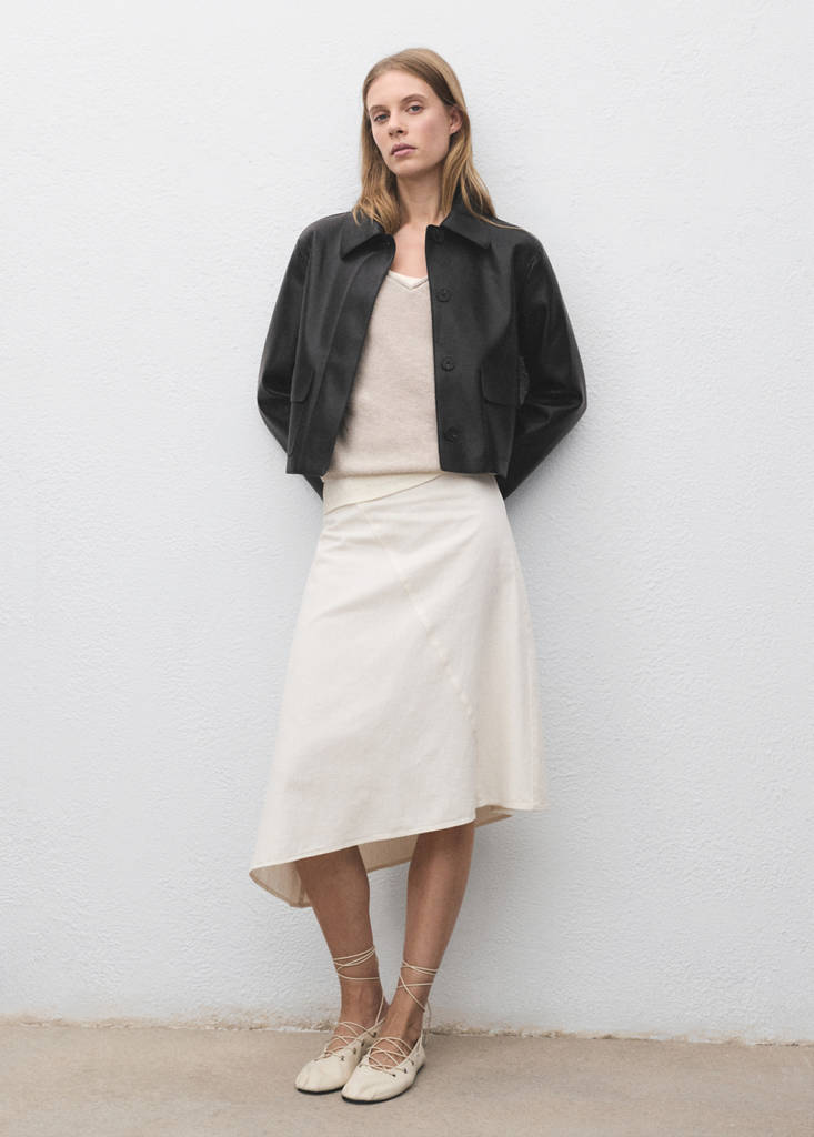 Veste Cuir Synthétique Poches