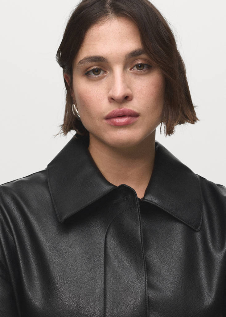 Veste Cuir Synthétique Poches