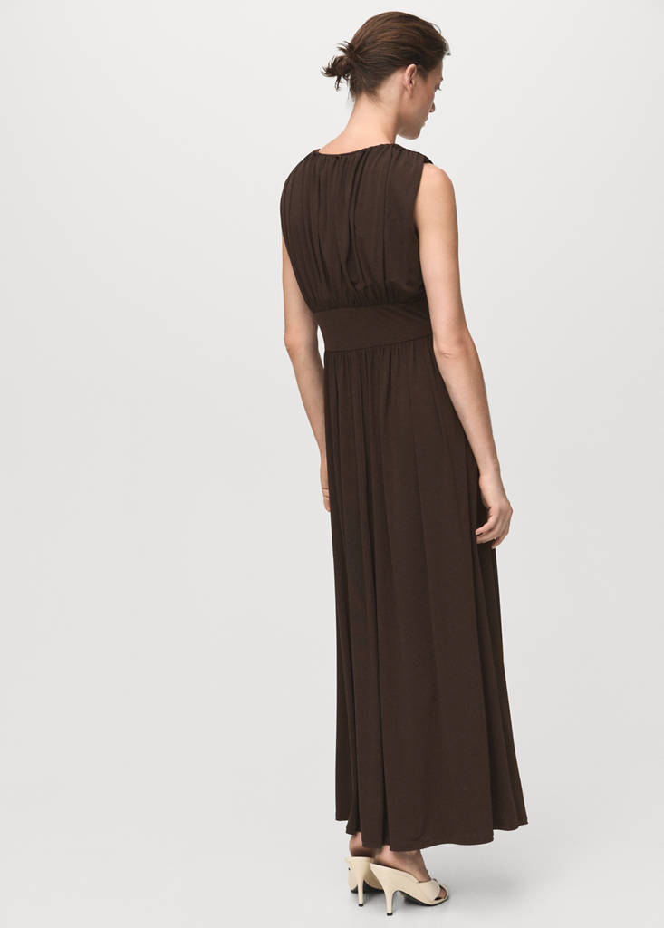 Robe Longue Froncée
