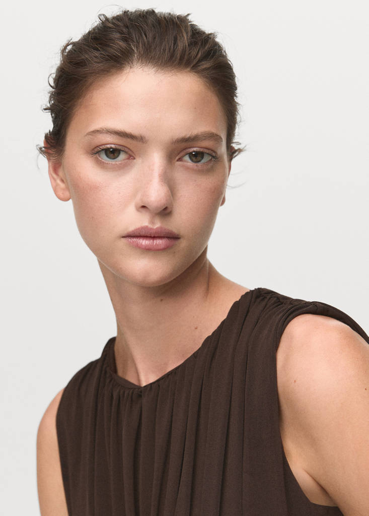 Robe Longue Froncée