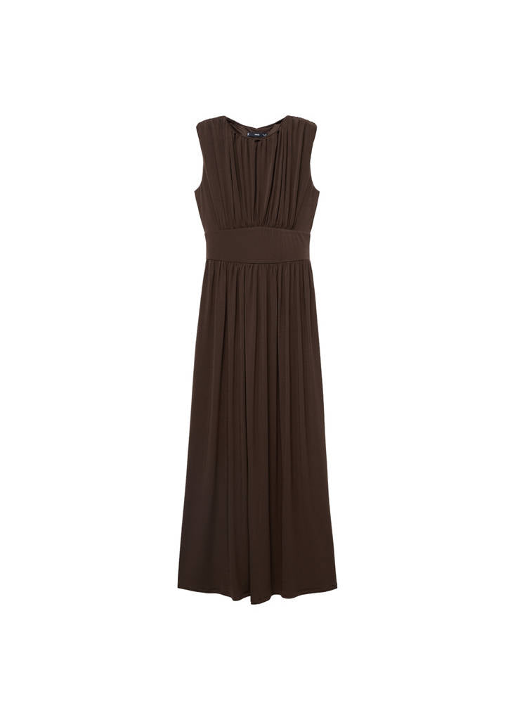 Robe Longue Froncée