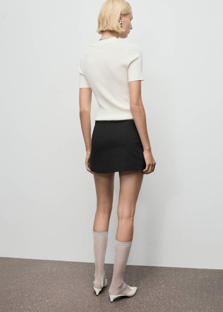 Mini Jupe Short Avec Nœud