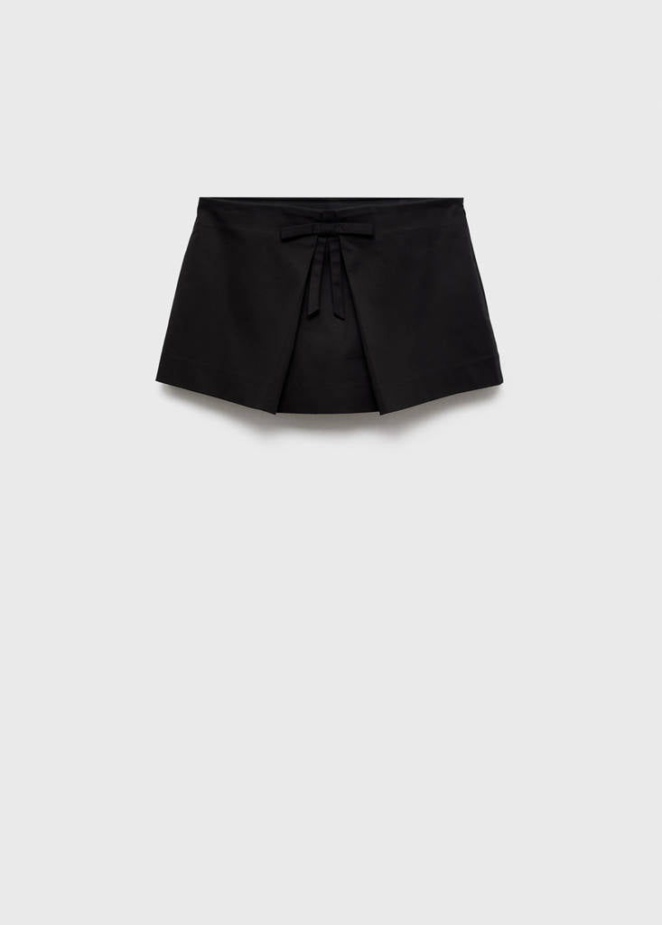 Mini Jupe Short Avec Nœud