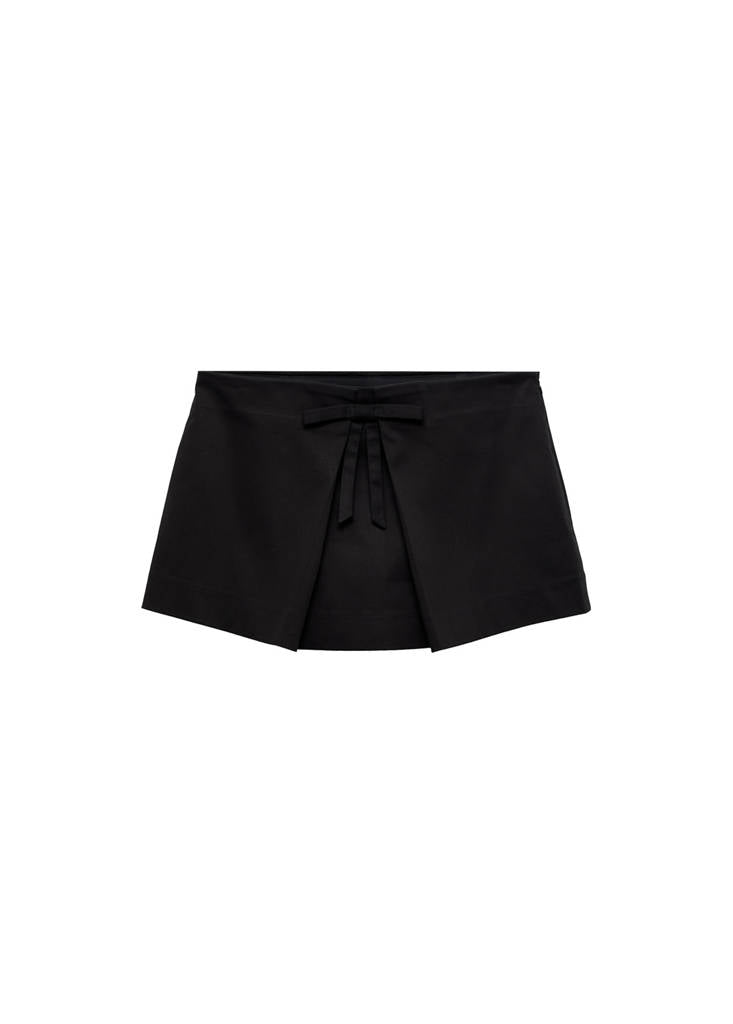 Mini Jupe Short Avec Nœud