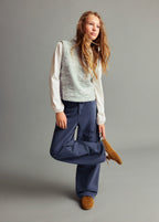 Flor Blue Trousers - Girl