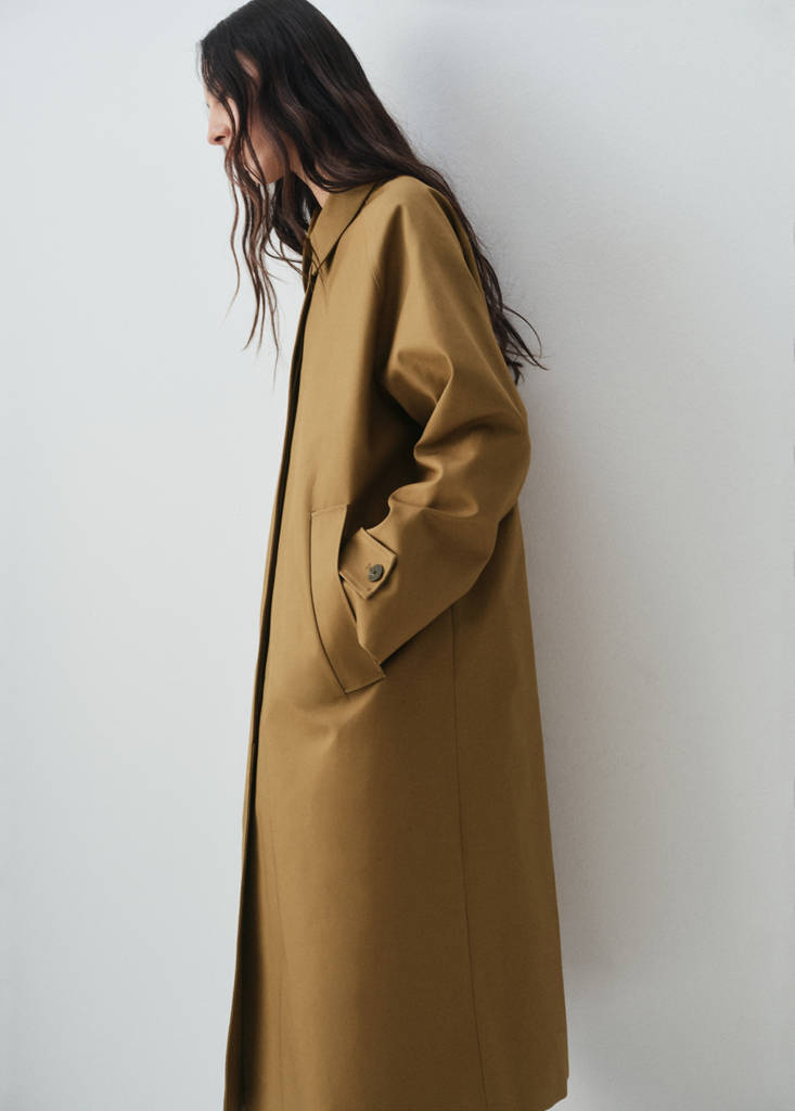 Trench Long 100 % Coton