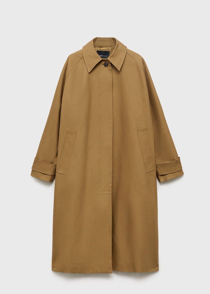 Trench Long 100 % Coton
