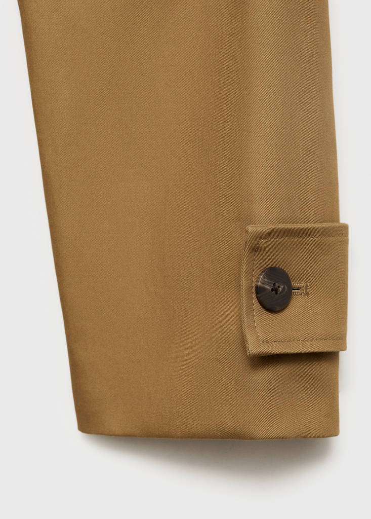 Trench Long 100 % Coton