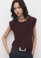 Blouse Épaulettes Froncées