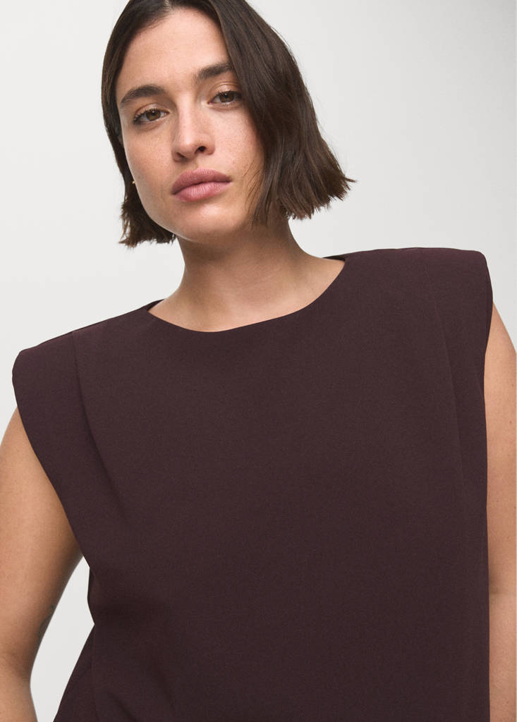 Blouse Épaulettes Froncées