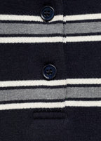 T-Shirt Col Polo À Rayures