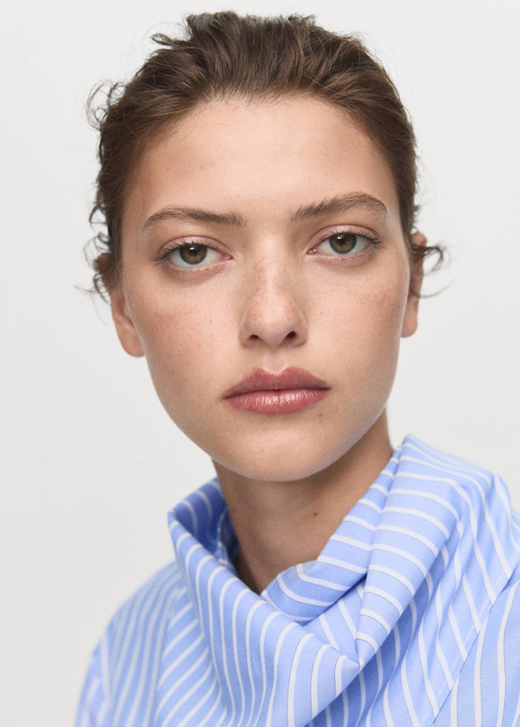 Blouse À Rayures Style Foulard