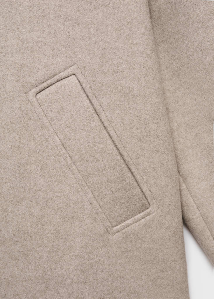 Manteau  Court Col À Revers