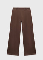 Pantalon Wide Leg Taille Haute Avec Passants