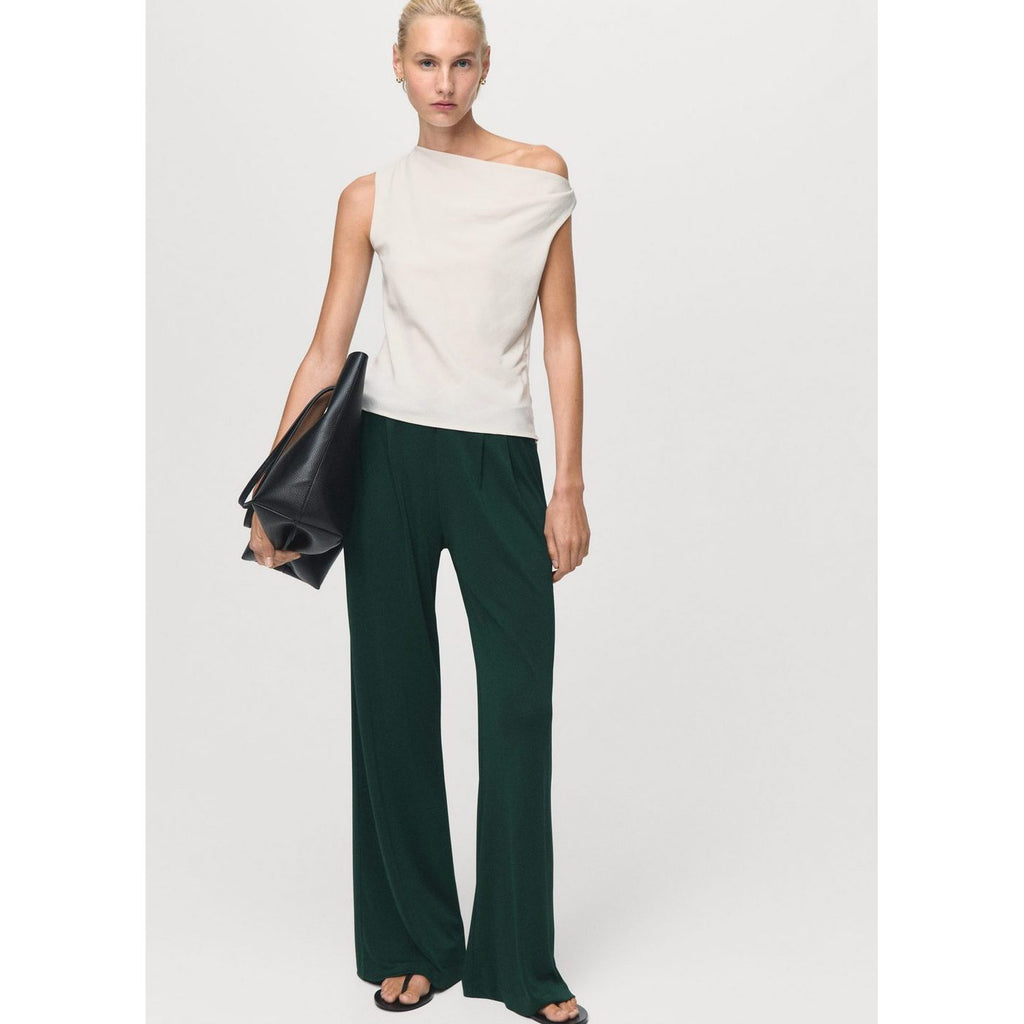 Pantalon Large À Pinces